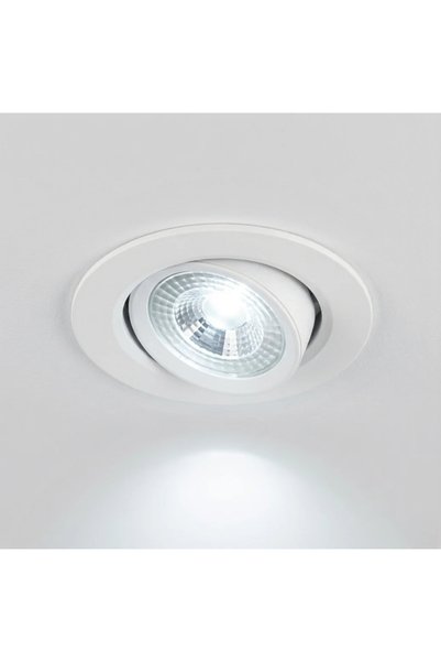 WallLed 5 Adet 5 Watt Beyaz Kasa Beyaz Işık Led Spot Mercekli 6500K Yüksek Işık Yüksek Lümen