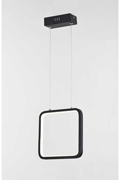 Reality Lampă suspendată neagră ANAYA, pătrată, LED, 40cm