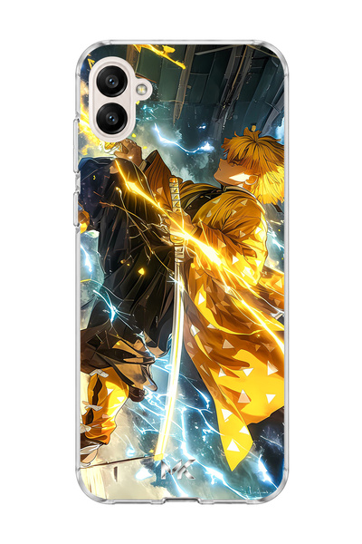 lelia Samsung Galaxy A06 Compatible Anime Lightning Sword Printed Transparent...