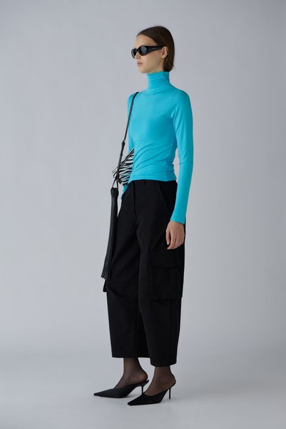Suud Collection Turkuaz Boğazlı Body