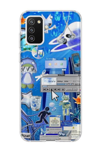 lelia Samsung Galaxy A02S Compatible Goldfish Computer Printed Transparent Ph...