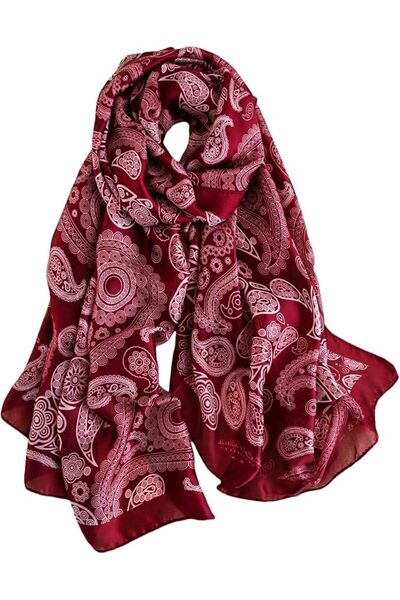 GENERAL Silk Scarf Mulberry Silk Fashion Scarves Long Lightweight Shawl Wrap …