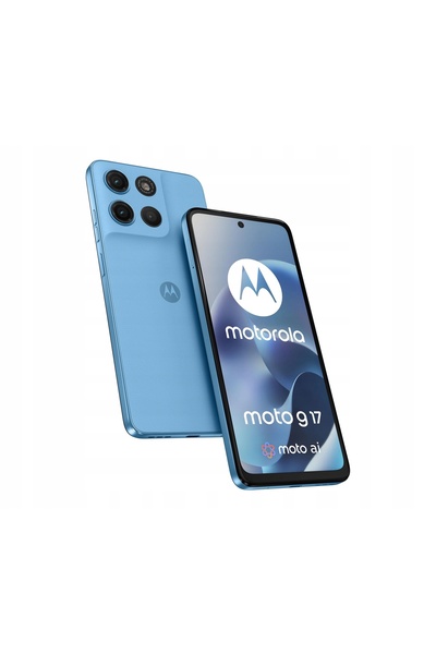 Motorola Smartphone moto g17 4/128GB 6.72” Pantone Alaskan Blue 5200 mAh IP64