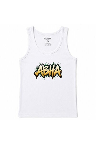 Rabona Fashion Abha Saudi Arabia Gold & Green Urban Graffiti Graphic Tank Top