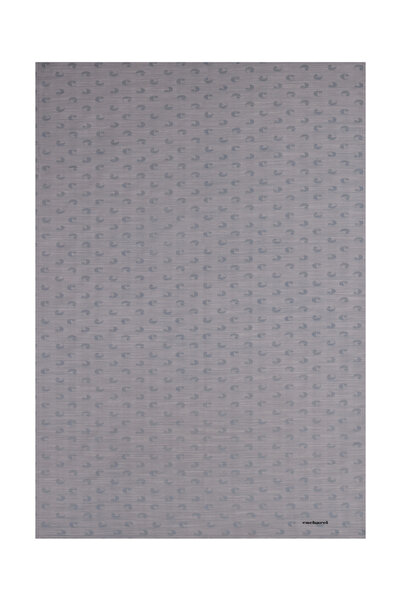 Cacharel Light Gray 75X200 Silk Cotton Jacquard Shawl with Logo