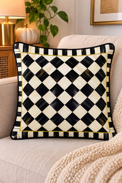 DEKOMOD 1 Pcs Digital Printed Decorative Double-Sided Colorful Pattern Throw ...