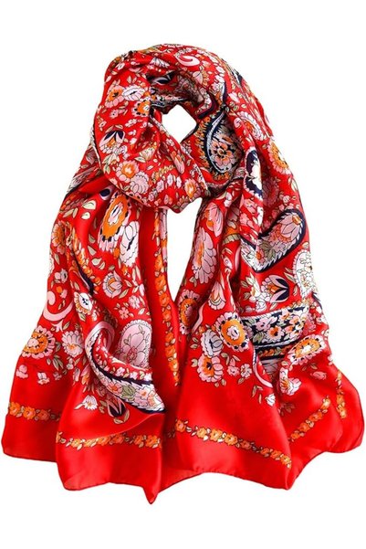 GENERAL Silk Scarf Mulberry Silk Fashion Scarves Long Lightweight Shawl Wrap …