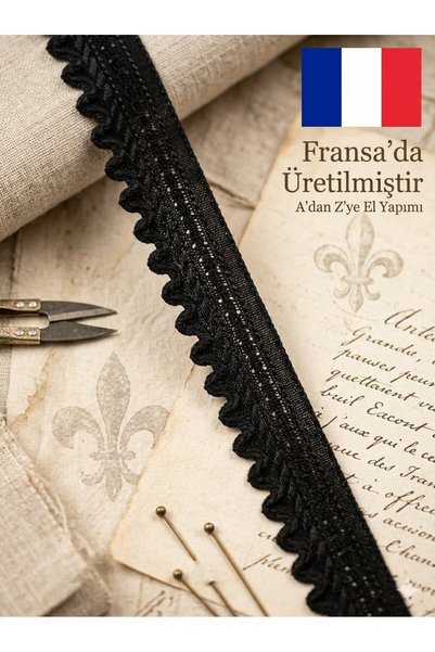 satab Fransız Zikzak / Dişli Kenar Detaylı Fisto / Dantel Şerit /Kenar Biyesi...