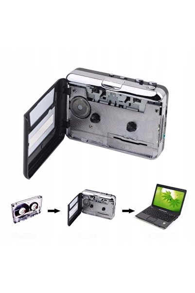 NO BRAND Casetofon portabil, redare casete și convertor MP3 + căști