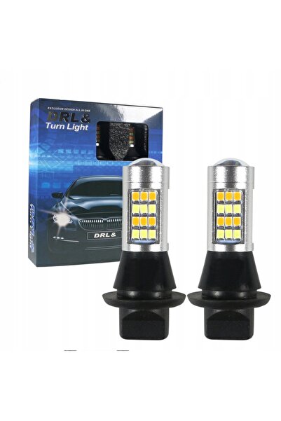 NO BRAND 2 în 1 Lumini de zi DRL Becuri semnalizare 84x LED PY21W BAU15S CANBUS