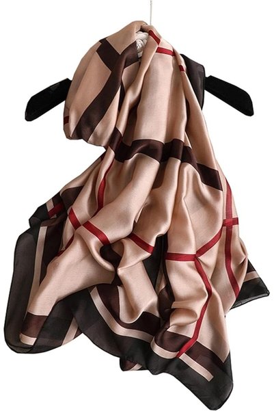 GENERAL Silk Scarf Mulberry Silk Fashion Scarves Long Lightweight Shawl Wrap …