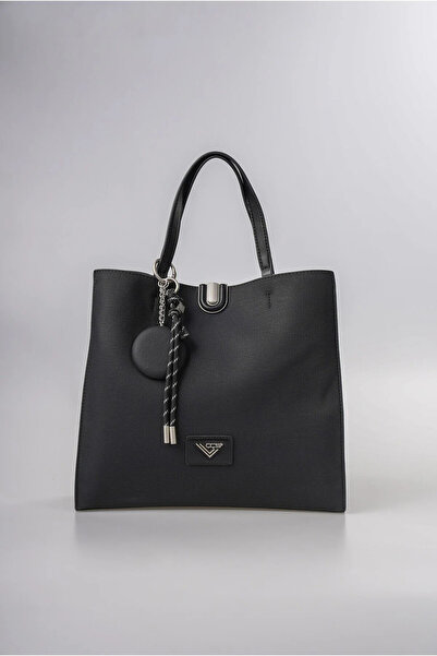 ÇÇS Women's Large Shoulder Bag with Mirror Charm Detail, Stylish Daily Handba...