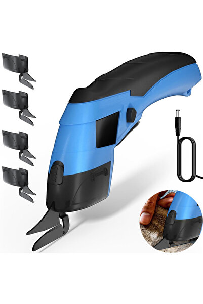 NO BRAND Foarfece electrice pentru țesături, hârtie, plastic, mâner ergonomic...
