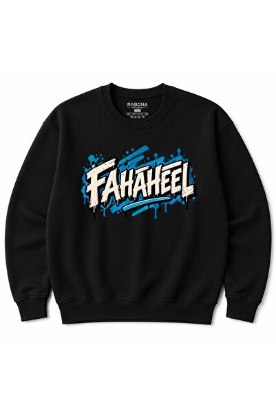 Rabona Fashion Fahaheel Kuwait Blue Urban Graffiti Graphic Sweatshirt