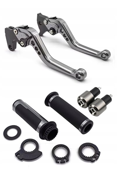 NO BRAND Greutăți ghidon scurt pentru motocicletă, CNC, aluminiu, titan