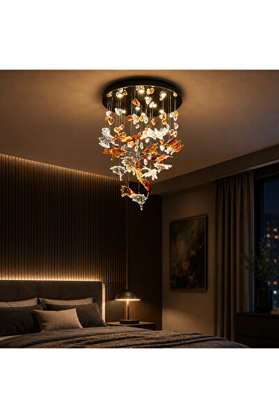Alessandro DESIGN Candelabru LED Cristal ESIK Magno, 63W, Lumina Rece/Calda/N...