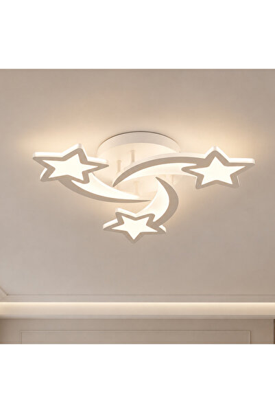 DIGITAL Merchandise Lustra LED cu telecomanda IPOMOEA 51W, 3 Stele, Lumina Re...