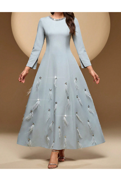 Evendi Long dress, Gray