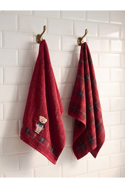 LC Waikiki 2-Piece Embroidered Hand Towels for Style Enthusiasts from Uzg Sto...