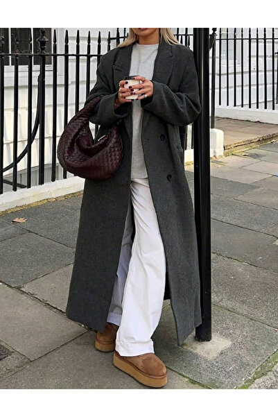 Evendi Palton oversize, Gri