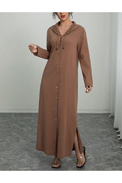 Evendi Long dress, Brown