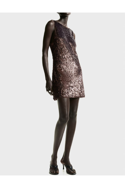 Evendi Short dress, Brown