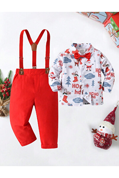 Evendi Suit, White/Red