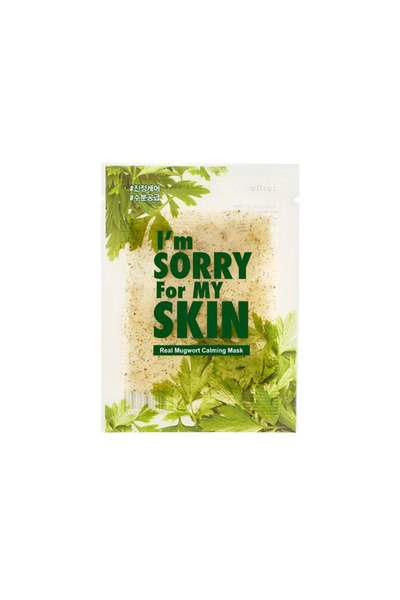 I'm Sorry For My Skin Mască de față calmantă cu pelin, Real Mugwort Calming M...