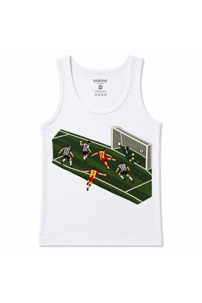 Rabona Fashion Last Touch Goal Finish Football Action Graphic Tank Top