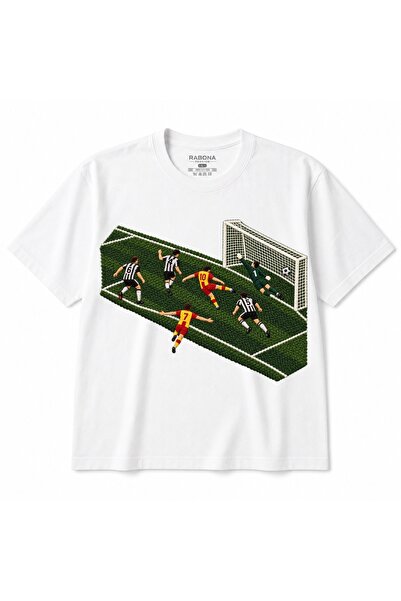 Rabona Fashion Γραφικό Μπλουζάκι με Σχέδιο Ποδοσφαιρικής Δράσης: Τελική Επίθε...