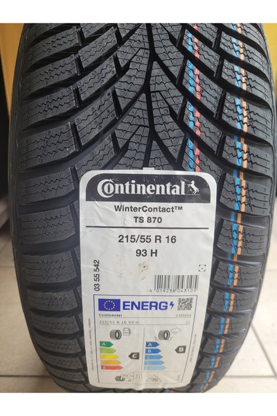 Continental 215/55R16 Winter Contact TS870 93HSet Olarak (4 ADET) 2026 Üretim*