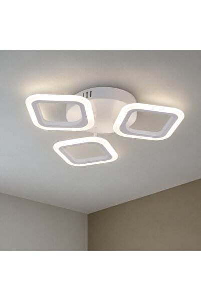 DIGITAL Merchandise Lustra LED ERIKA 20W, 3 Patrate, Lumina Calda/Neutra/Rece...