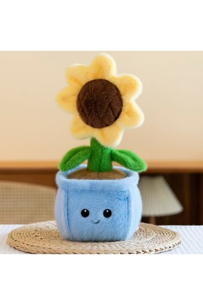 Selay Çiçek Peluş Oyuncak 30 cm Sarı 4504
