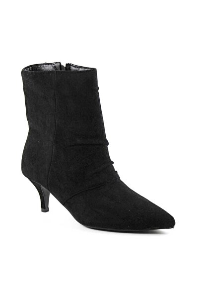 mm Botine elegante de dama , cu toc mic SXX-1-BLACK