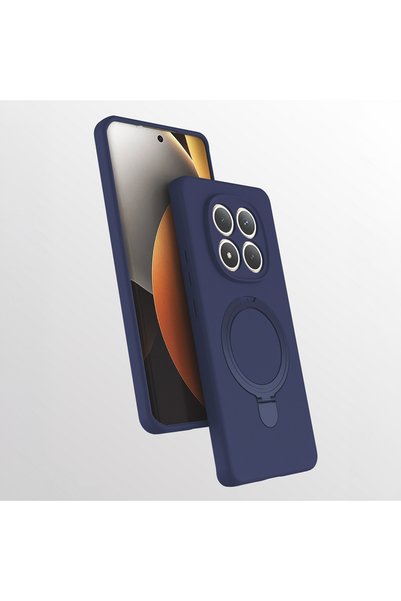 Techaks حافظة هاتف Xiaomi Redmi Note 15 4G من السيليكون مع حامل دوار 360 درجة...