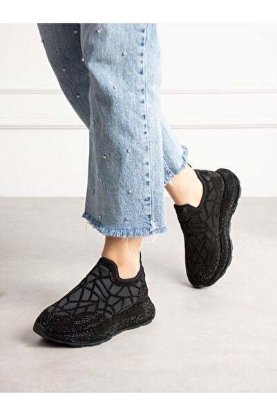 ALEMDAR AYAKKABI Serella Black Stone Women's Sneakers
