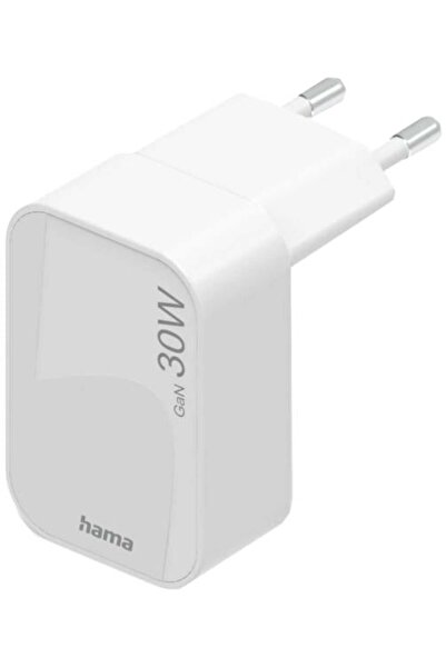 Hama Încărcător de perete GaN de 30W cu 1 port USB-C, alb