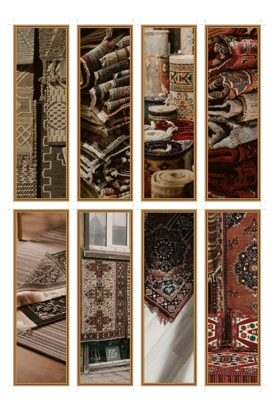 OEM Semne de Carte Set de 8 cu Textură de Covor, Design Elegant, Carton Premium