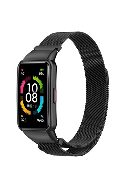 XGSM Curea tip brățară milaneză pentru Huawei Band 6, Negru