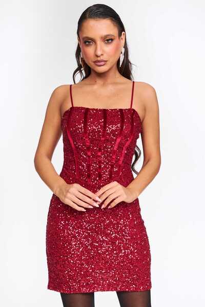 Andress Boutique Rochie mini Forema, Roșu