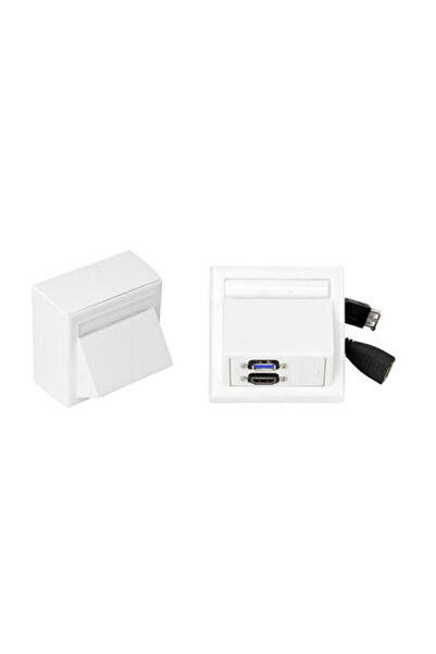 VivoLink WI221261 HDMI + USB A Priză de alimentare Alb