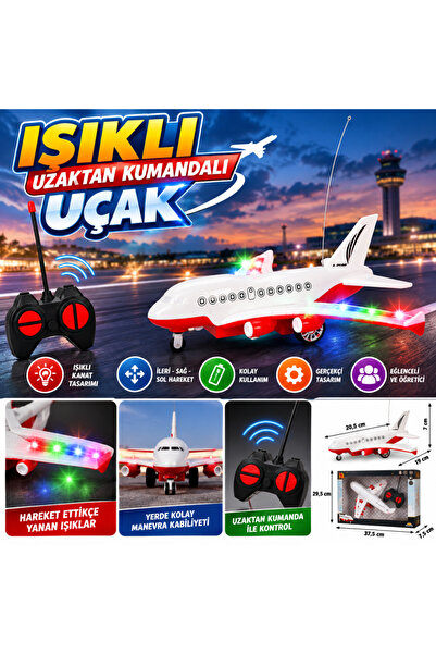 Sende Buldum Işıklı Uzaktan Kumandalı Uçak