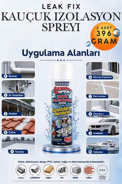 KAYRA LEATHER CRAFT 2 Adet 396 gr Beyaz Su Yalıtım Sızdırmaz Geçirmez İzolasy...