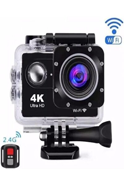 StepCo Kask Kamerası 170 Derece 16 Mp 4k Ultra Hd Wifi Aksiyon Kamerası Kumandalı Kamera