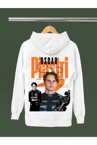 MAGORS Hanorac F1 cu glugă, cu mânecă lungă, din bumbac, imprimat OSCAR PIAST...