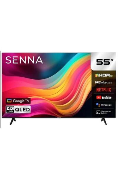 55SQ90F3UA 4K Ultra HD 55" 140 Ekran Uydu Alıcılı Google Smart QLED TV