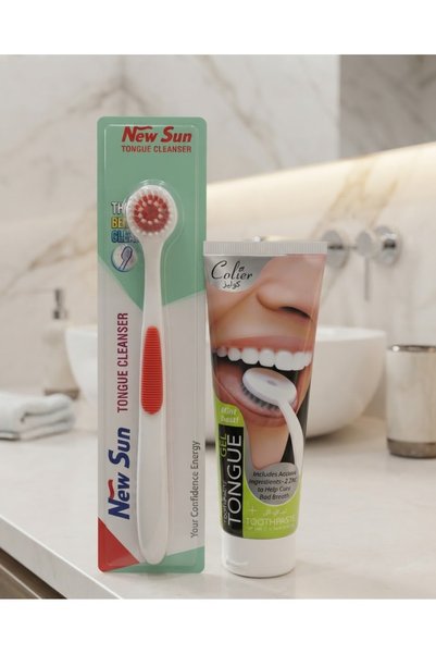 colier Tongue Cleaning Kit Paste + Brush