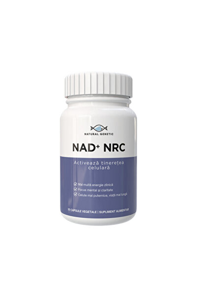 Natural Genetic Supliment alimentar NAD+ NRC 300 mg, 30 capsule vegetale, pur...
