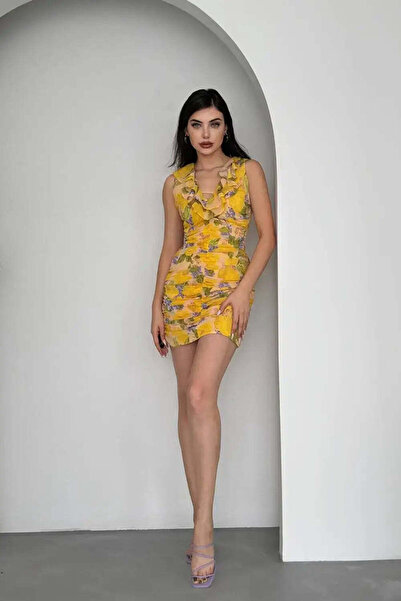 Andress Boutique Rochie mini Hana, Galbenă
