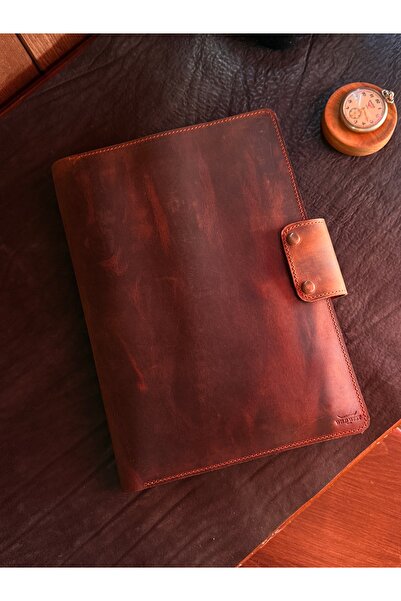 Wild West Crafted MacBook Organizer – Genuine Leather Multi-Compartment Brief...